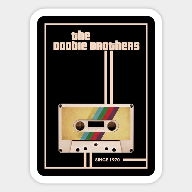 Doobie Brothers Music Retro Cassette Tape Sticker by Computer Science